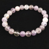 H&E社 オーラライト23（AZOZEO) 8mm玉ブレスレット 証明書付 16.9g (ID:51567)