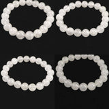 H&E社 アゼツライト（AZOZEO)　10mm玉ブレスレット 証明書付 29.4g (ID:51860)