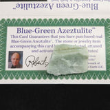 H&E社　ブルーグリーン アゼツライト（AZOZEO)　原石 証明書付 8.4g (ID:51981)
