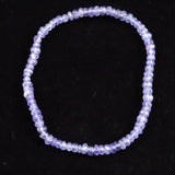 タンザナイト AA  2.5mm玉 ボタンカット ブレスレット  4.4g (ID:52187)