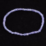 タンザナイト AA  2.5mm玉 ボタンカット ブレスレット  4.4g (ID:52187)