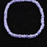 タンザナイト AA  2.5mm玉 ボタンカット ブレスレット  4.4g (ID:52187)