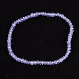 タンザナイト AA  2.5mm玉 ボタンカット ブレスレット  4.4g (ID:52187)