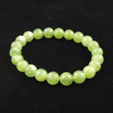 ロシアンジェイド ネフライト 軟玉 8.5mm玉　ブレスレット 19.3g (ID:52205)