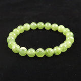 ロシアンジェイド ネフライト 軟玉 8.5mm玉　ブレスレット 19.3g (ID:52205)