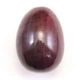 インド産 ルビー 結晶  27mmエッグ 蛍光 23.7ｇ (ID:52510)
