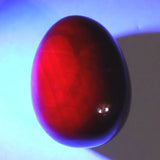 インド産 ルビー 結晶  27mmエッグ 蛍光 23.7ｇ (ID:52510)