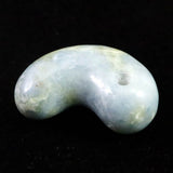 糸魚川翡翠  ヒスイ 小滝産 青 28mm勾玉 ディレクトリカード付 9.9g (ID:52552)
