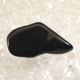 隠岐の島 黒曜石 21mm原石 磨き  ディレクトリカード付 2.7g (ID:52724)