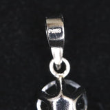 ホワイトトパーズ 5mmラウンド ペンダントトップ　Pt900  0.64ct　type.A (ID:52740)