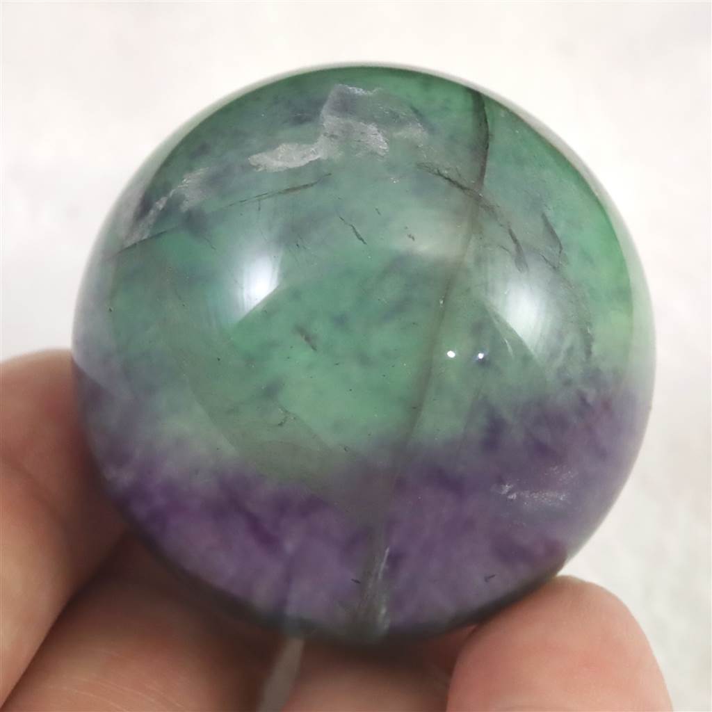 ホワイトフローライトスフィア♡♡No.2441 フローライト 蛍石 41mmスフィア 117g (ID:53288) | 榎本通商