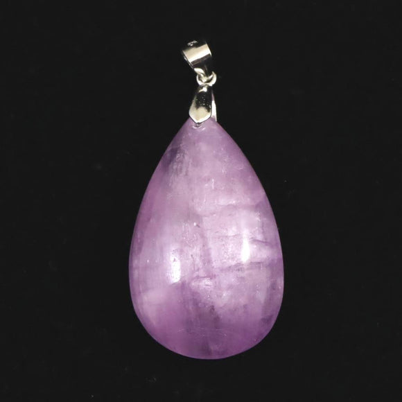 クンツァイト 31mmペアシェイプ ペンダントトップ 9.8g (ID:53308)