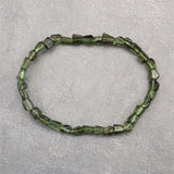 モルダバイト　原石ラフカット ブレスレット 鑑別書付　5.53ｇ (ID:53451)