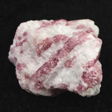 ピンクトルマリン入り水晶 41mm原石 32.7g (ID:53589)