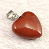 H&E社 レッドファイアアゼツライト(AZOZEO)  15mmハート ペンダントトップ  証明書付 2.3g (ID:53937)