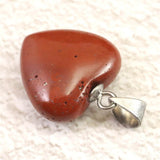 H&E社 レッドファイアアゼツライト(AZOZEO)  15mmハート ペンダントトップ  証明書付 2.3g (ID:53937)