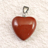 H&E社 レッドファイアアゼツライト(AZOZEO)  15mmハート ペンダントトップ  証明書付 2.3g (ID:53937)
