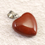 H&E社 レッドファイアアゼツライト(AZOZEO)  15mmハート ペンダントトップ  証明書付 2.3g (ID:53937)