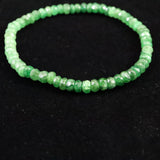 ツァボライトガーネット  4A  4.5mmボタンカット グラデーション ブレスレット 8.4ｇ  (ID:54005)