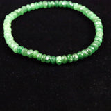 ツァボライトガーネット  4A  4.5mmボタンカット グラデーション ブレスレット 8.4ｇ  (ID:54005)