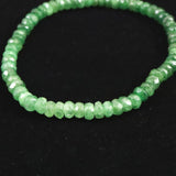 ツァボライトガーネット  4A  4.5mmボタンカット グラデーション ブレスレット 8.4ｇ  (ID:54005)