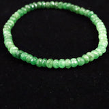 ツァボライトガーネット  4A  4.5mmボタンカット グラデーション ブレスレット 8.4ｇ  (ID:54005)