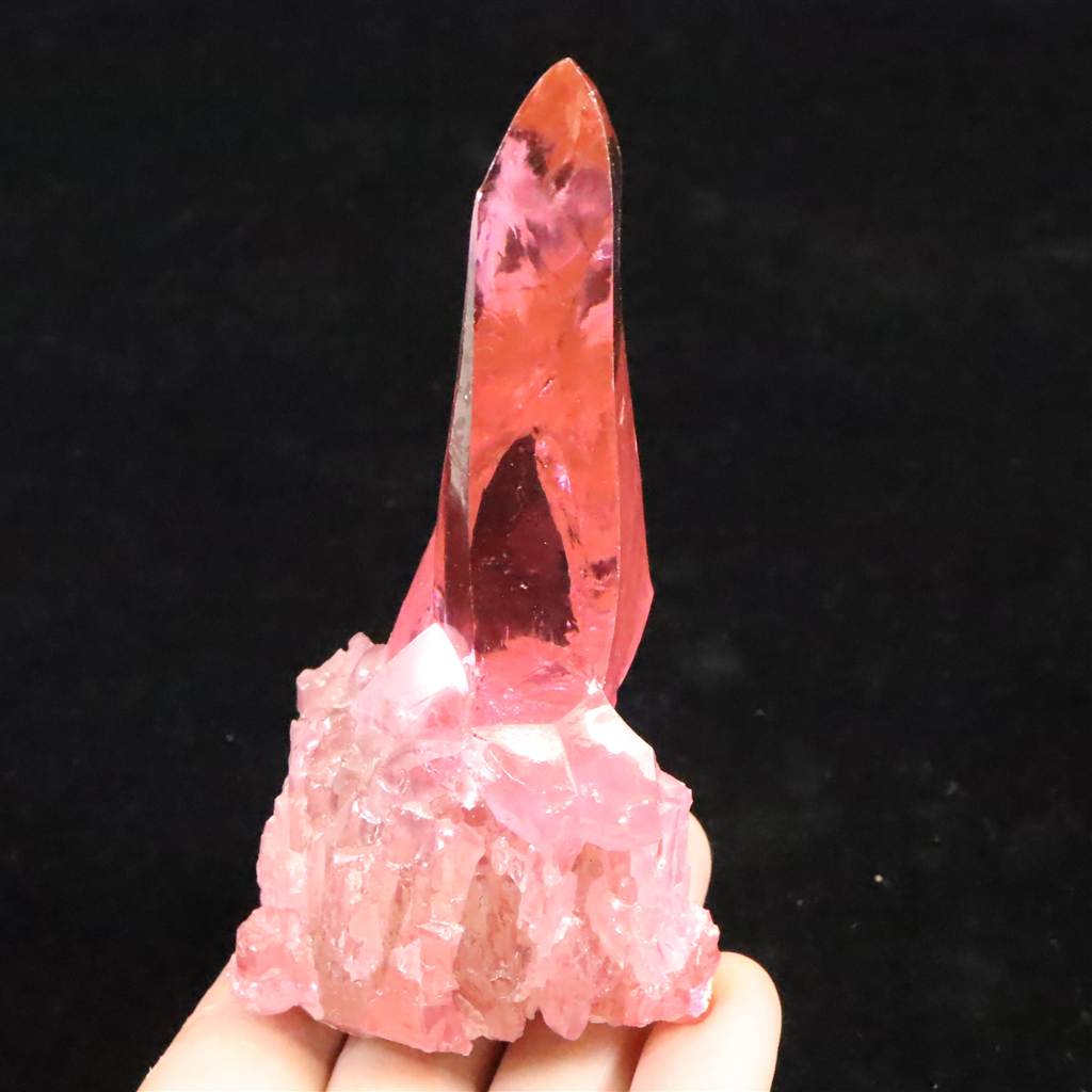 ジルコン 結晶 107mm原石 人工 ピンク 361g (ID:54056) | 榎本通商