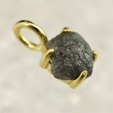 天然 ブラック ダイヤモンド 原石 ペンダントトップ 0.27g (ID:54093)