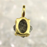 天然 ブラック ダイヤモンド 原石 ペンダントトップ 0.27g (ID:54093)