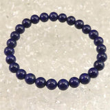 ラピスラズリ 4Aグレード 6.5mm玉ブレスレット 12.7g (ID:54246)