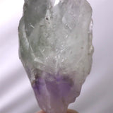 中国雲南省産 プラシオライト x アメジスト　バイカラークォーツ　原石 24.2g (ID:54453)