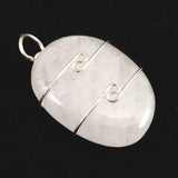 H&E社 ニュージーランドホワイトアゼツライト (AZOZEO) タンブル ペンダント 6.3g　 (ID:54481)