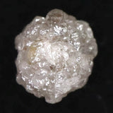 天然 ダイヤモンド ホワイト グレー　5.3mm原石  0.82ct (ID:54516)