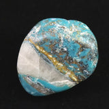 クリソコラ シャッタカイト  38mmタンブル 39.4g  (ID:54708)