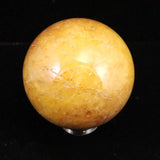 H&E社 ヒマラヤゴールドアゼツライト（AZOZEO) 60mmスフィア 証明書付 328g (ID:54773)