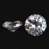 キュービックジルコニア CZ  50mm ラウンドカット ルース クリア　 (ID:55112)