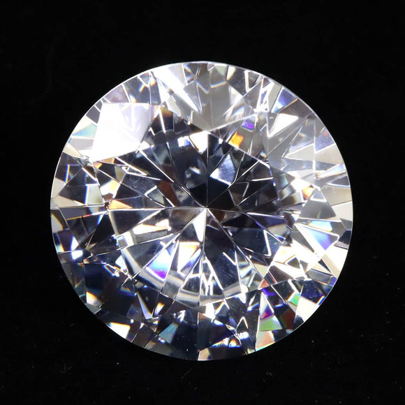 キュービックジルコニア CZ  50mm ラウンドカット ルース クリア　 (ID:55112)