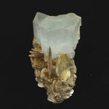 アクアマリン 85mm 結晶　原石 パキスタン カラコルム山脈 ナガール渓谷産 雲母付  145.2ｇ (ID:55220)