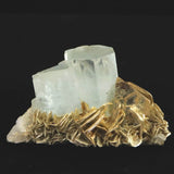 アクアマリン 85mm 結晶　原石 パキスタン カラコルム山脈 ナガール渓谷産 雲母付  145.2ｇ (ID:55220)