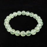 プレナイト ぶどう石 AA+ 8.5mm玉ブレスレット 21.7g (ID:55347)
