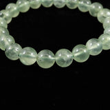 プレナイト ぶどう石 AA+ 8.5mm玉ブレスレット 21.7g (ID:55347)