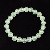 プレナイト ぶどう石 AA+ 8.5mm玉ブレスレット 21.7g (ID:55347)