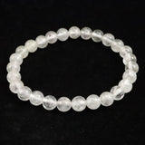 ブラジル産 フェナカイト SA Up 7.2mm玉ブレスレット 鑑別書付 15.27g  (ID:55348)