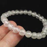 ブラジル産 フェナカイト SA Up 7.2mm玉ブレスレット 鑑別書付 15.27g  (ID:55348)