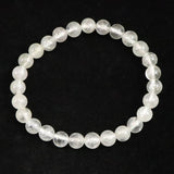 ブラジル産 フェナカイト SA Up 7.2mm玉ブレスレット 鑑別書付 15.27g  (ID:55348)