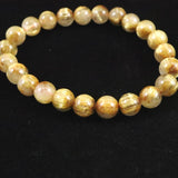 ゴールドルチルクォーツ AAAA 8mm玉ブレスレット 18.1g (ID:55625)