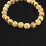 ゴールドルチルクォーツ AAAA 8mm玉ブレスレット 18.1g (ID:55625)