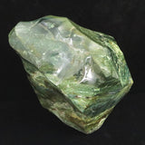 出雲碧玉 出雲石 125mm原石磨き 置物 ディレクトリカード付 1692g　 (ID:55816)