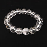 カンチェンジュンガ産 ヒマラヤ水晶 12mm玉 ブレスレット 40.3g (ID:55832)