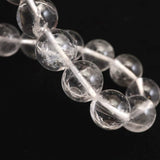 カンチェンジュンガ産 ヒマラヤ水晶 12mm玉 ブレスレット 40.3g (ID:55832)